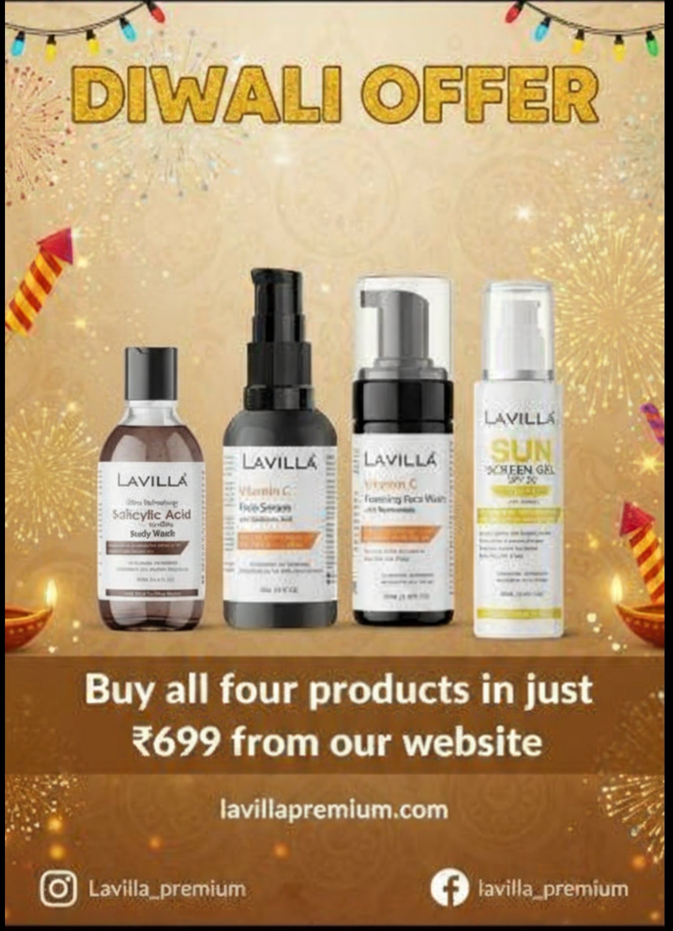 Diwali Special Skincare Combo - Complete Face Care Set