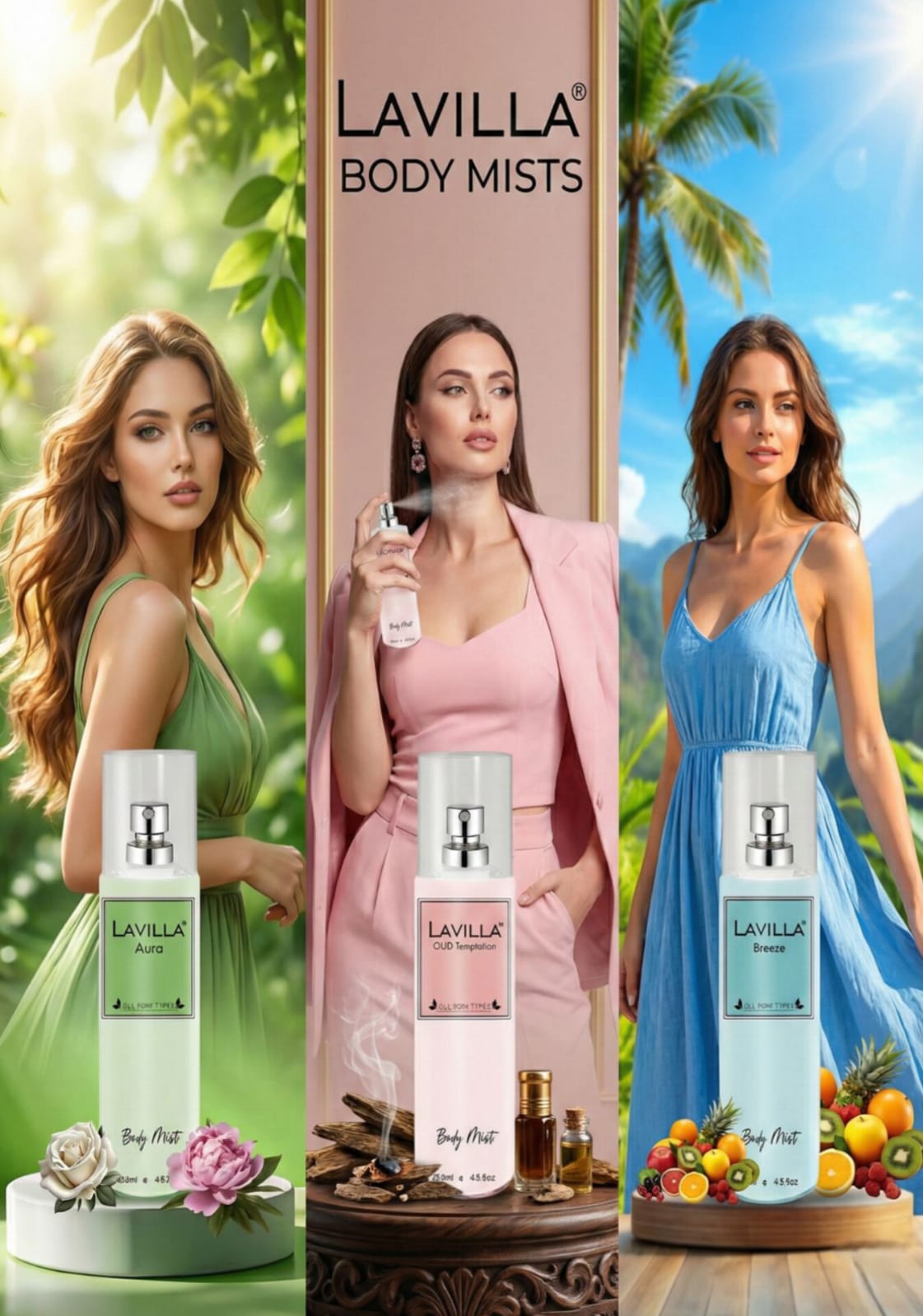 Body Mists Combo (pack of 3)