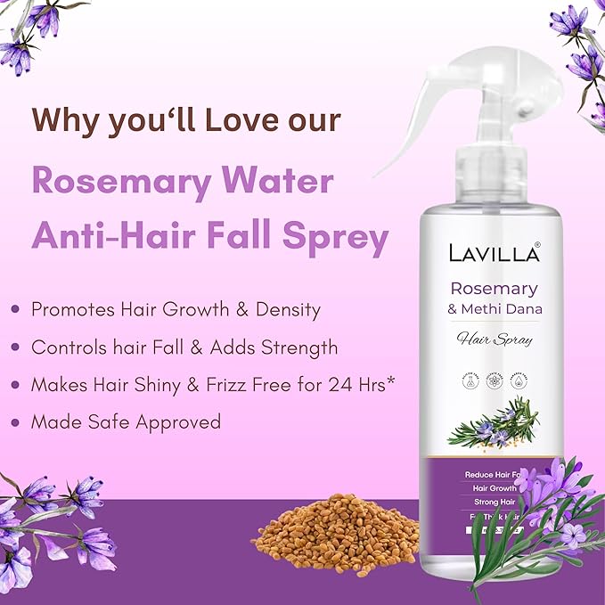 Lavilla Rosemary & Methi Dana Hair Spray – 200 ml