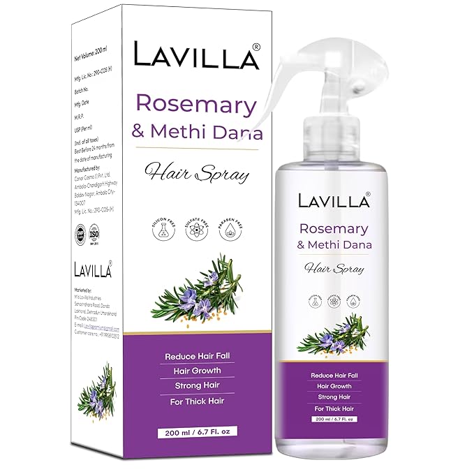 Lavilla Rosemary & Methi Dana Hair Spray – 200 ml