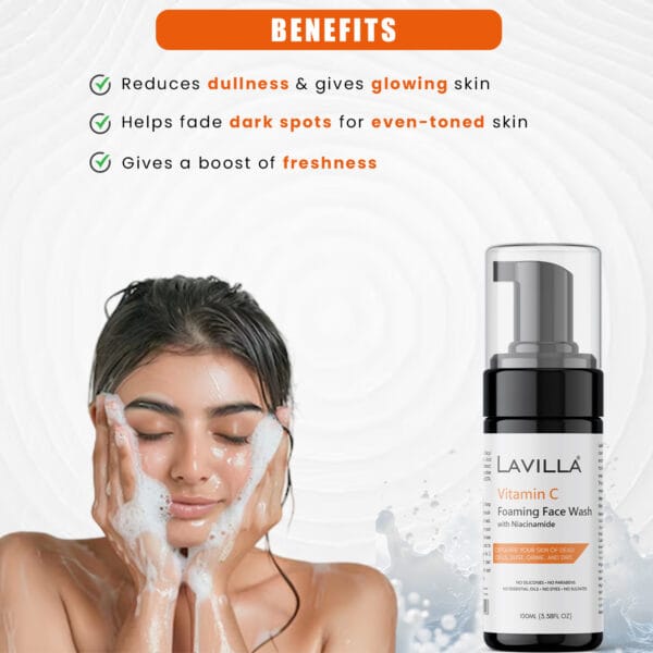 Vitamin C + Niacinamide Face Wash - Image 4